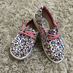 Heart Rainbow Leopard Girls Hey Dude